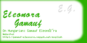 eleonora gamauf business card